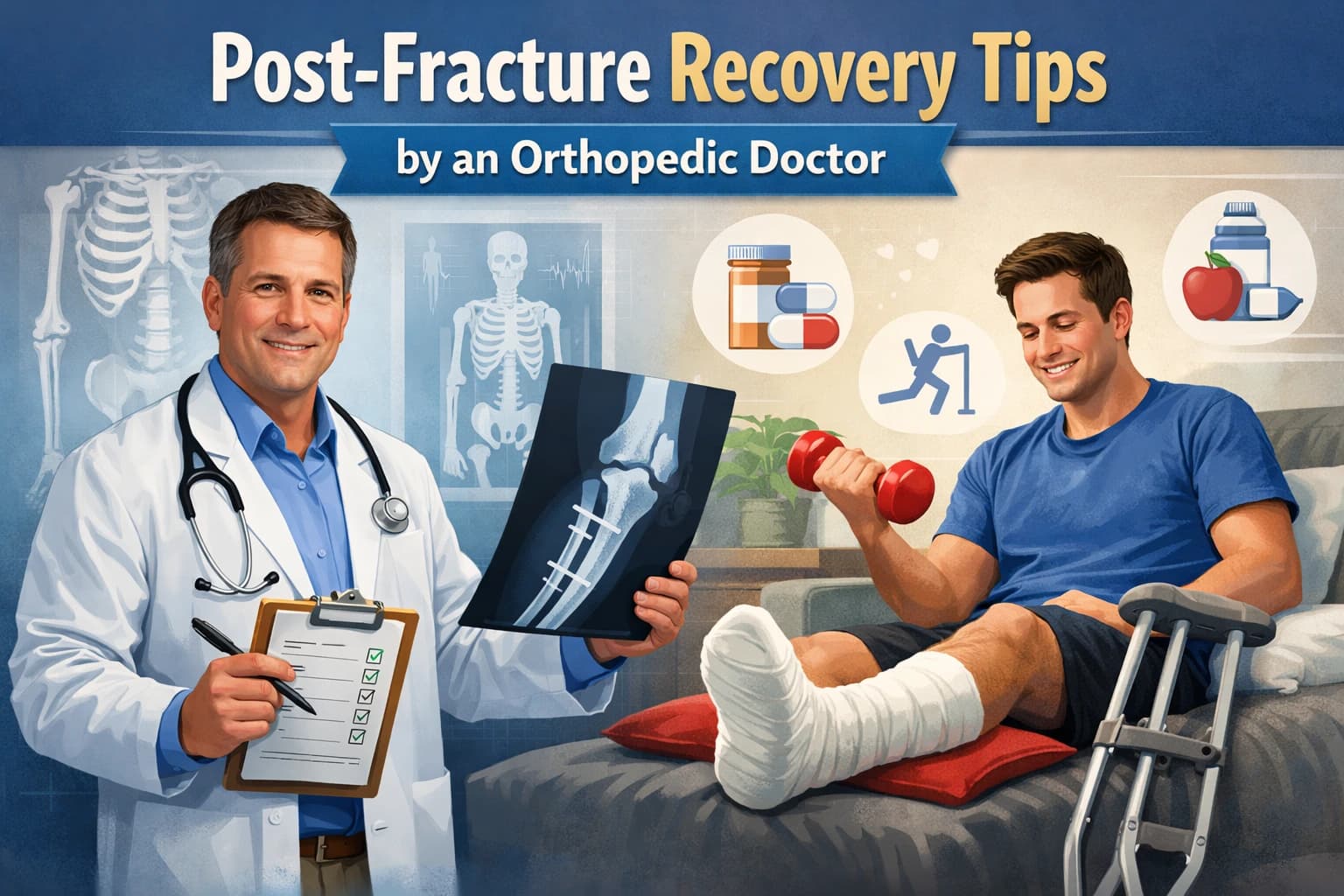Post-Fracture Recovery Tips by Orthopedic Doctor Dr. Abhishek Saxena, Ajmer