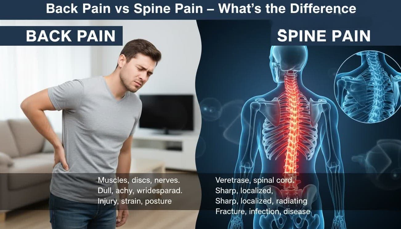 Back Pain vs Spine Pain Difference - Dr. Abhishek Saxena Orthopedic Specialist Ajmer